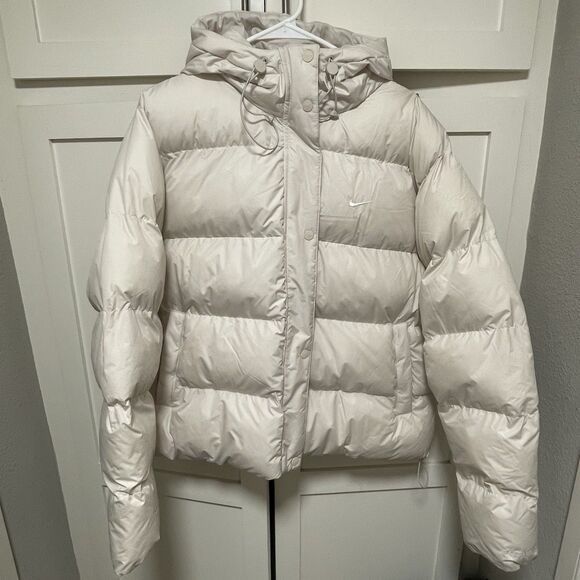 Nike Therma-FIT Puffer Jacket (Size XL) Loose Fit Hooded Coat HF7898-104 Women's - Picture 2 of 7